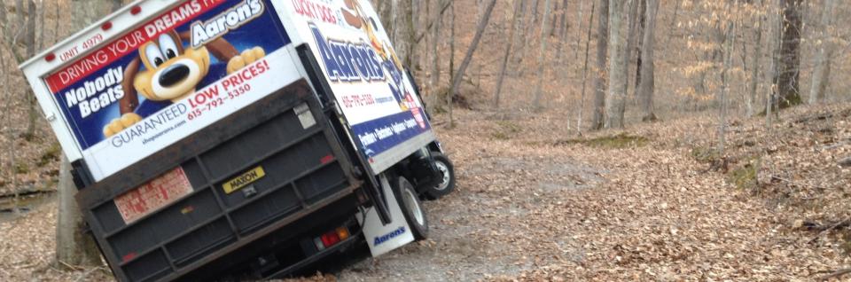 recovering a wrecked truck